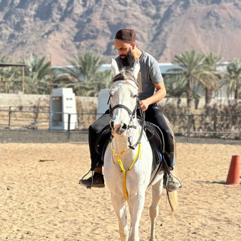 Horse riding Madinah near Mount Uhud